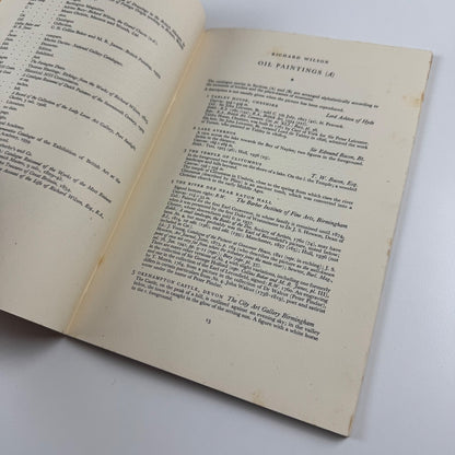 Richard Wilson and his Circle | Tate Gallery January 1949