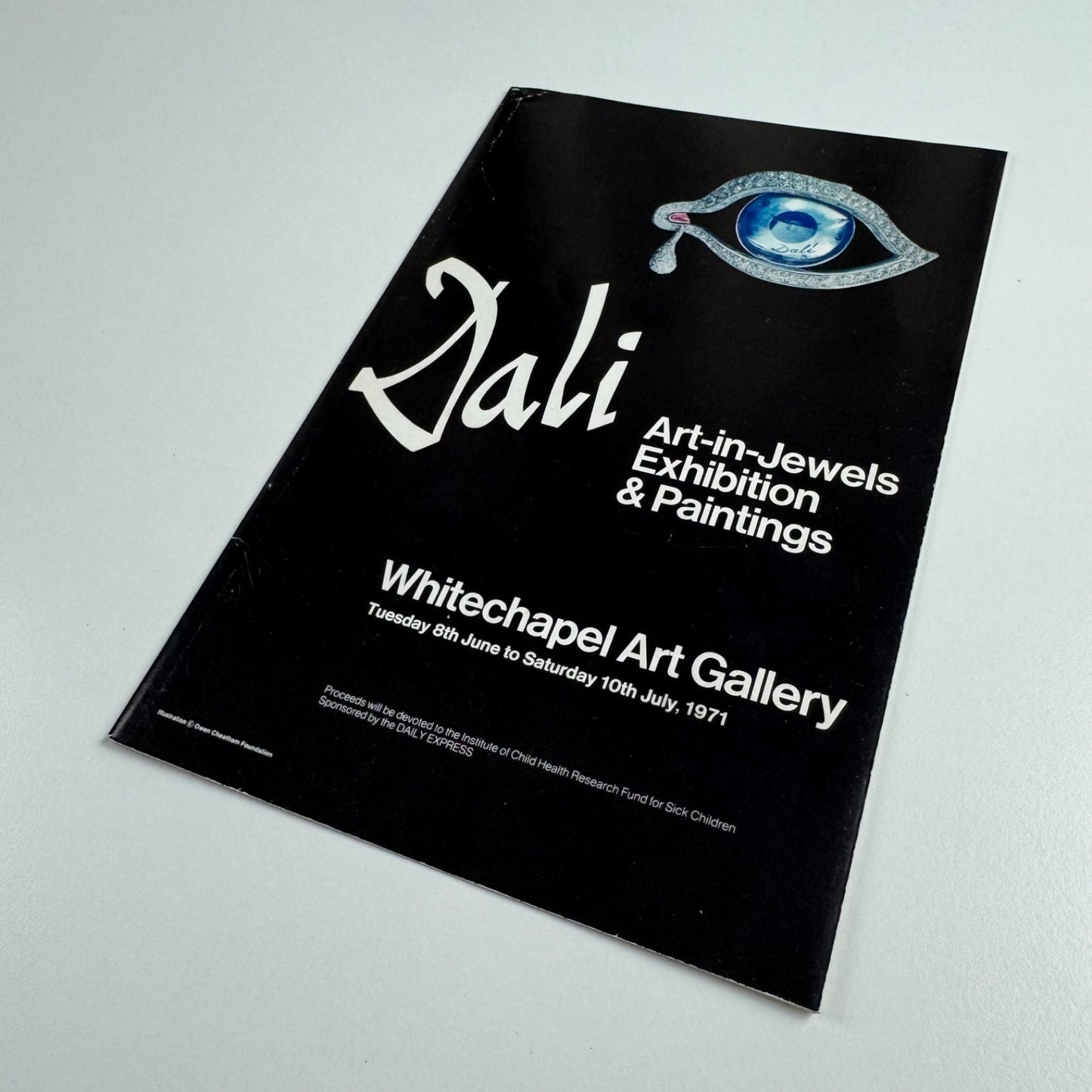 Leaflet for Dali. Art-in-Jewels Exhibition & Paintings | Whitechapel Art Gallery
