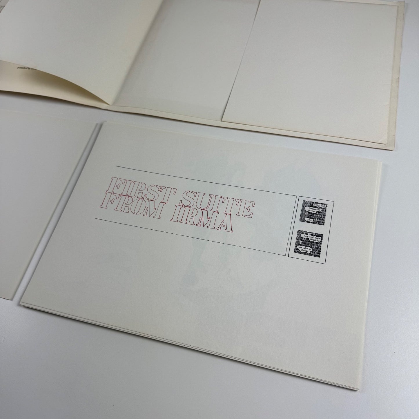 Seven Miniatures OP.XIV. by Tom Phillips folio Tetrad Press 1970 limited edition