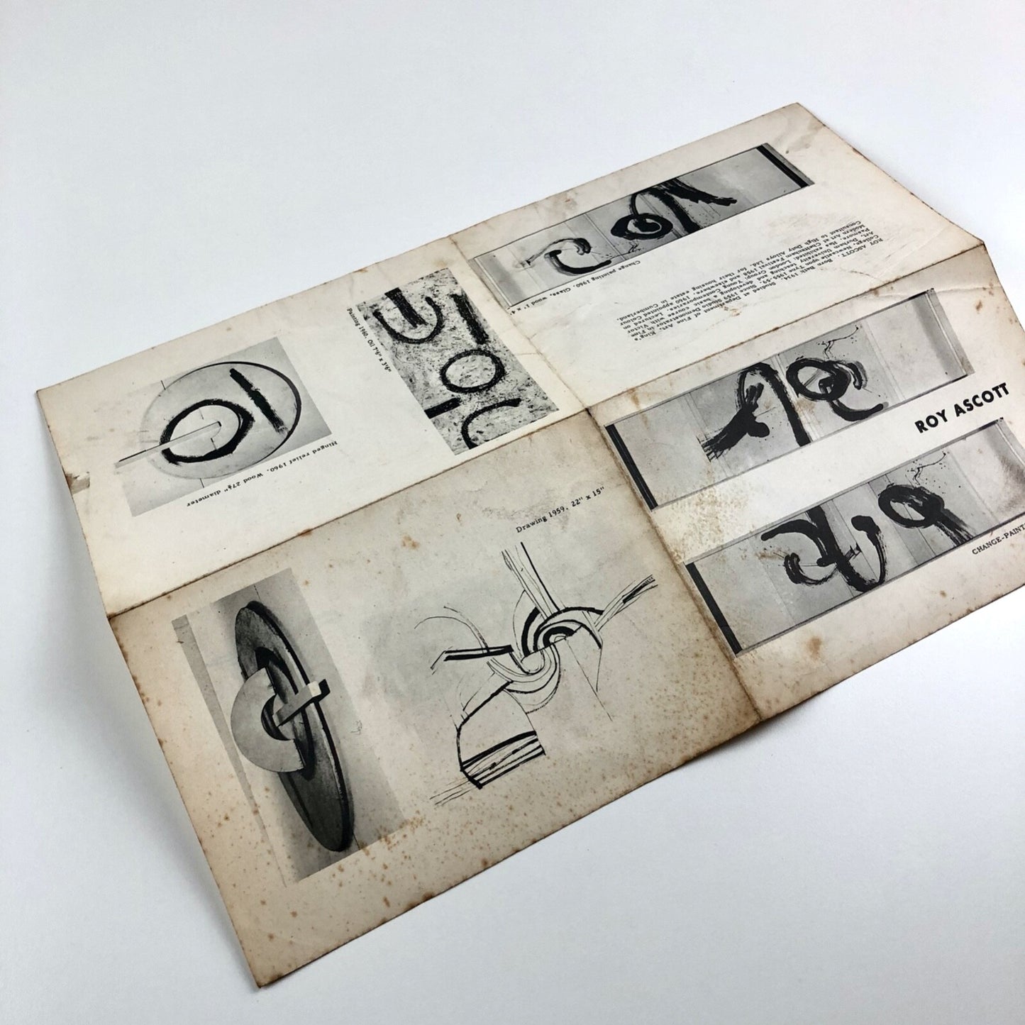 Roy Ascott: Change – Paintings and Reliefs | Presumed exhibition c.1959/early 60s