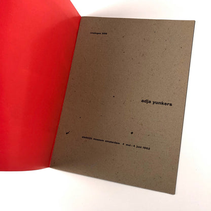Adja Junkers | Stedelijk Museum exhibition catalogue, 1962