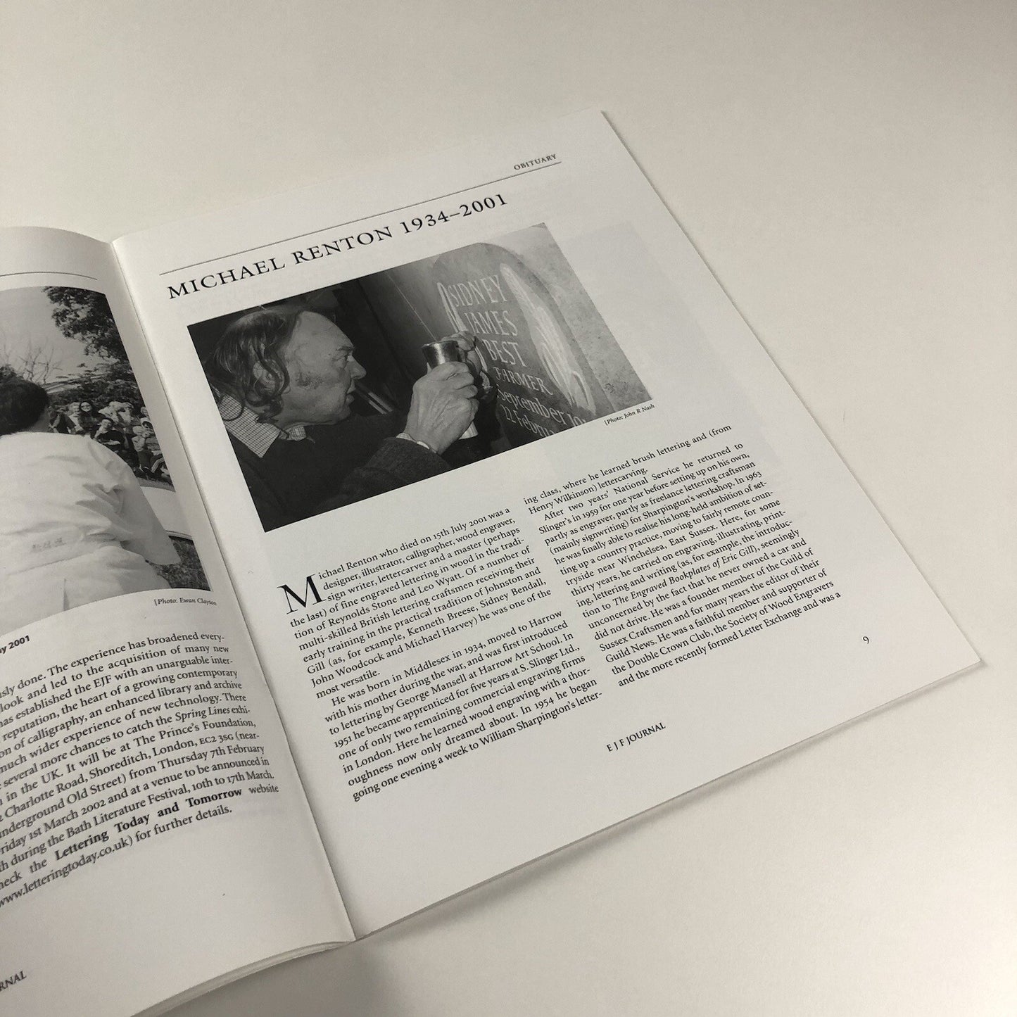 Edward Johnston Foundation – EJF Journal No 6, August 2001