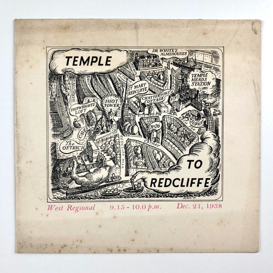 Christmas card ‘Temple to Redcliffe’ from Douglas Cleverdon 21 December 1938 | Alan V. Smith | Radio Times
