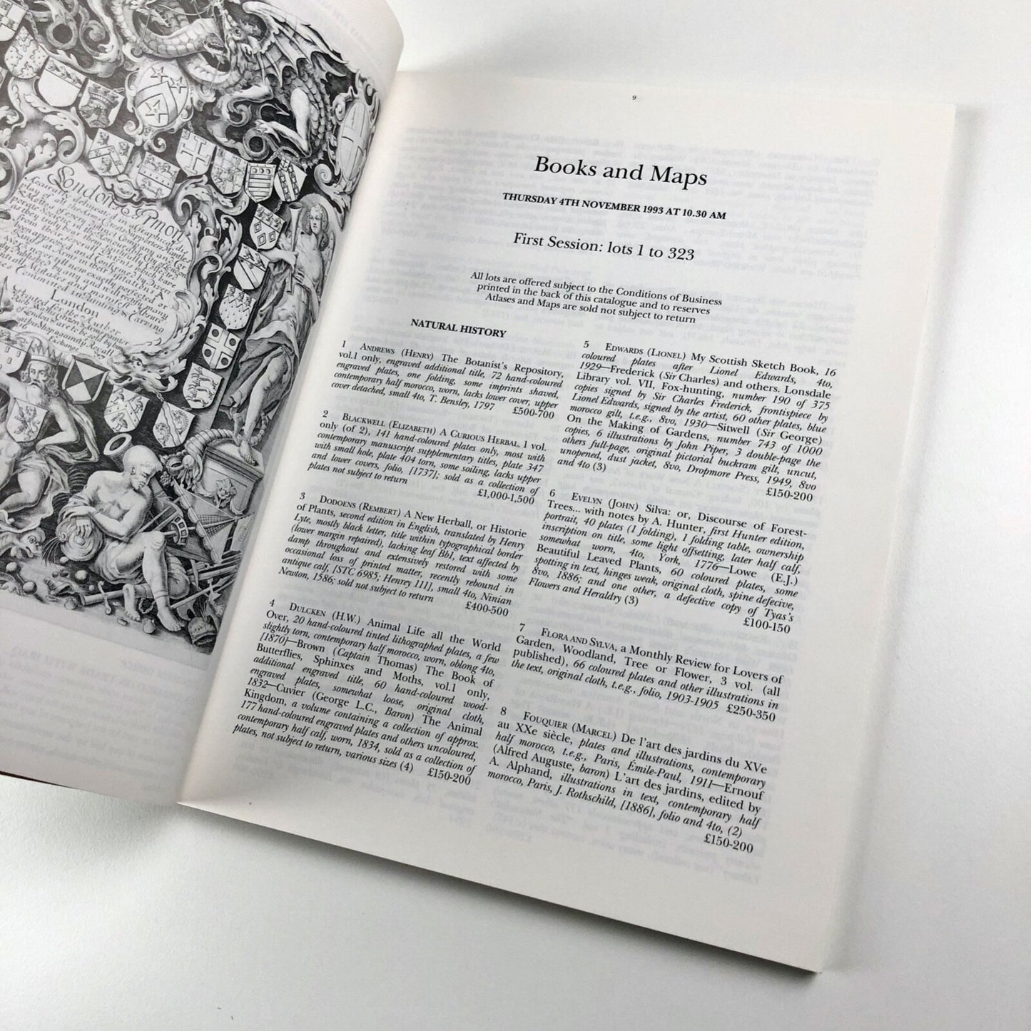 Printed Books and Maps | The Geoffrey Gollin London collection | Sotheby's, November 1993 catalogue