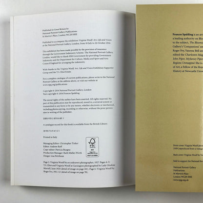 Virginia Wolfe – Art, Life and Vision by Frances Spalding | National Portrait Gallery, 2014