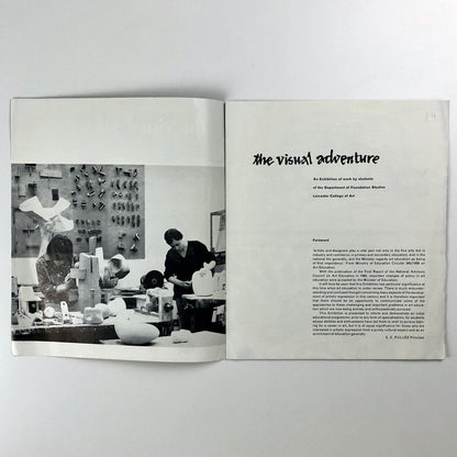 The visual adventure. Leicester College of Art students leaflet, 1963 | Tom Hudson