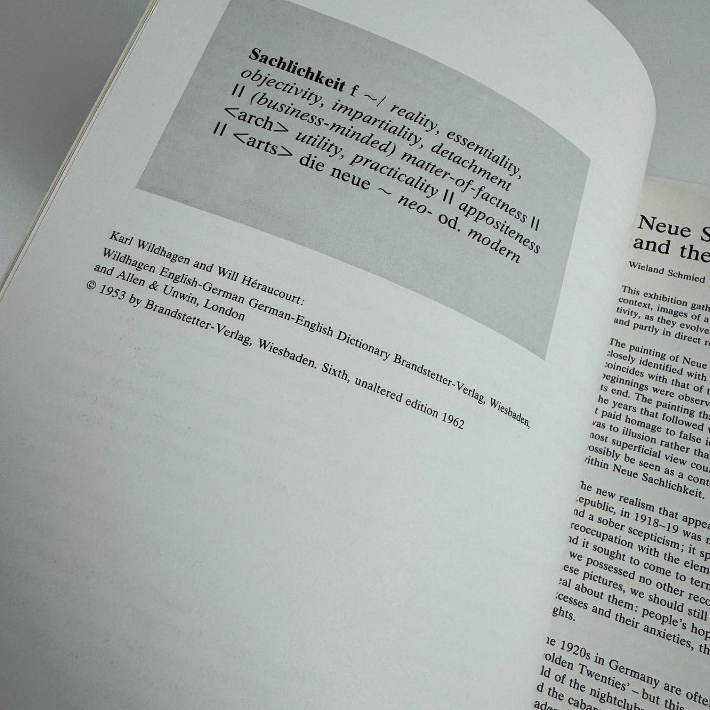 Neue Sachlichkeit & German Realism of the Twenties Hayward Gallery Arts Council, 1978