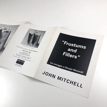 Folding card for John Mitchell Frustums and Fillers un omaggio a Giorgio Morandi | Wimbledon School of Art, 1994