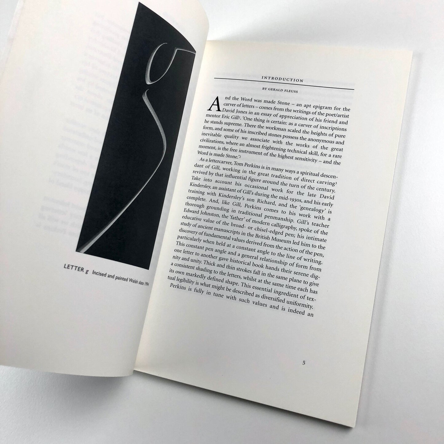 Tom Perkins Lettercarver – And The Word Was Made Stone | Introduction by Gerald Fleuss, 1998