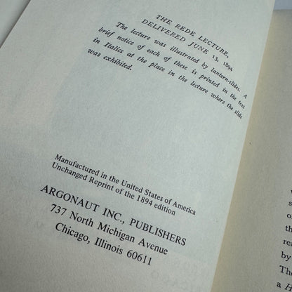 Libraries in the Medieval and Renaissance J.W. Clark | Argonaut Publishers 1968