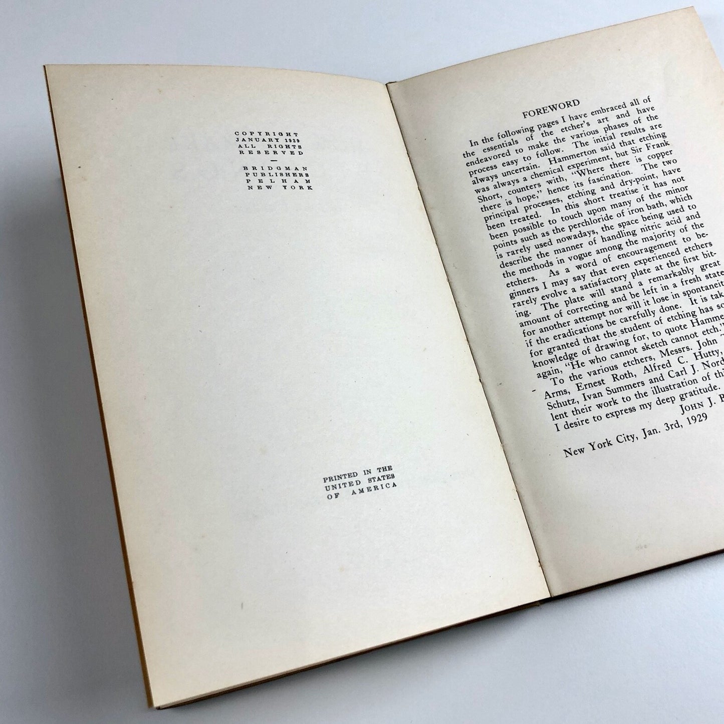 How to Make Etchings by John J. Barry | John Lane The Bodley Head Ltd and Bridgman Publishers, 1929 | 1st edition.