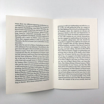 Proceedings of the Master Printers of Basel against Johann Pistorius. Before the Lower Council of that City during June, 1698 | Paul Hayden Duensing, Vicksburg, 1982