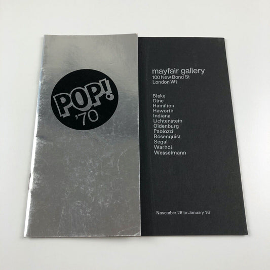 POP ’70: Mayfair Gallery, 1970 | Dine, Hamilton, Haworth, Indiana, Lichtenstein, Oldenburg, Paolozzi, Rosenqust, Segal, Warhol, Wesselmann