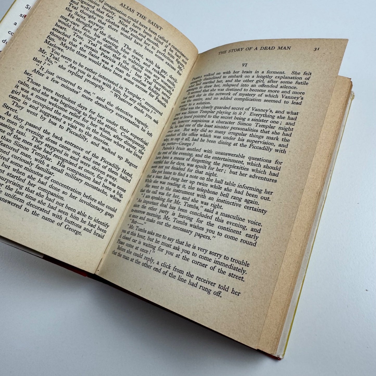 Alias The Saint by Leslie Charteris. Hodder & Stoughton, 1949 edition, 19th impression