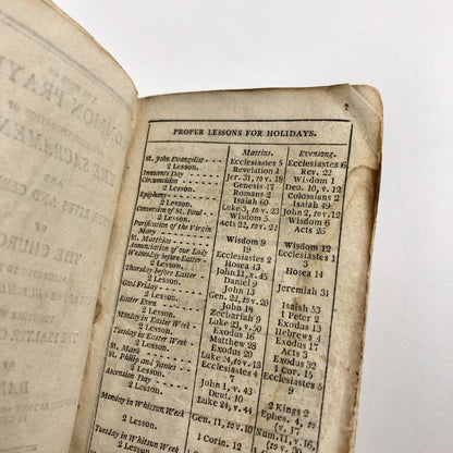 Miniature Book of Common Prayer | Publisher J. Scratcherd | Printed by Charles Whittingham | Inscribed Mary Ann Pennington, 1802