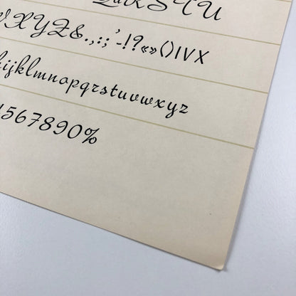Type specimen sheet – Rondine Alessandro Butti | Societá Nebiolo 1956 ?
