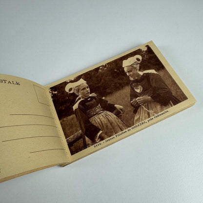 Small booklet/souvenir with twenty postcards 'Costumes Bretons' Bretony | Editions E. Hamonic