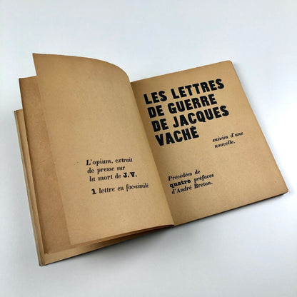 Les Lettres de Guerre de Jacques Vaché | K éditeur, 1949 | Introduction by André Breton