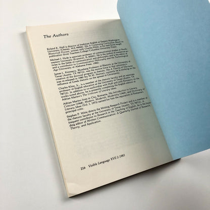 Visible Language journal Vol XVII, No. 2, Spring 1983 | The Renascence of Die Hermeneute