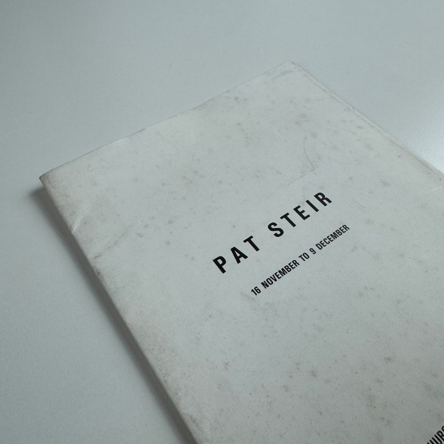 Catalogue for Pat Steir. The Little Critic | Victoria Miro, 1988