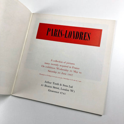 Paris-Londres | Arthur Tooth & Sons exhibition catalogue, May-June 1967