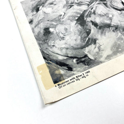 Krishen Khanna exhibition leaflet/folding card | New Art Centre London, 1968