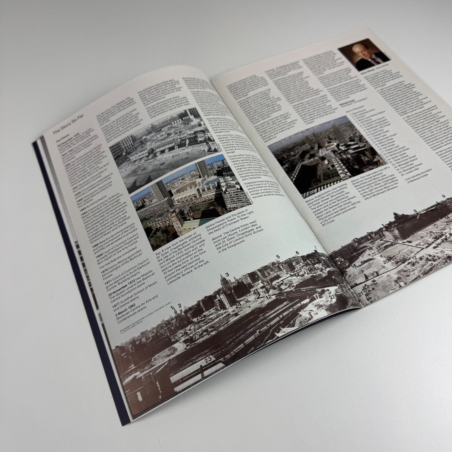 Opening of the Barbican Center by Her Majesty The Queen 3 March 1982 brochure