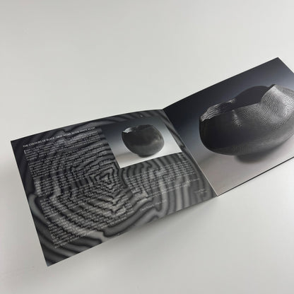 Folding card/PV invite David Roberts. The colours of black Lemon Street Gallery, 2016