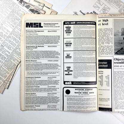 Artist Placement Group inn70 Hayward Gallery catalogue – December, 1971