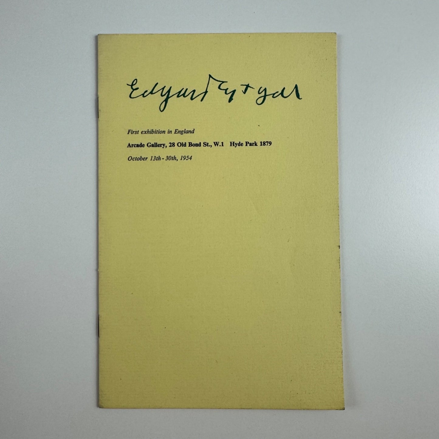Edgart Tytgat. First exhibition in England | Arcade Gallery London, October 1954
