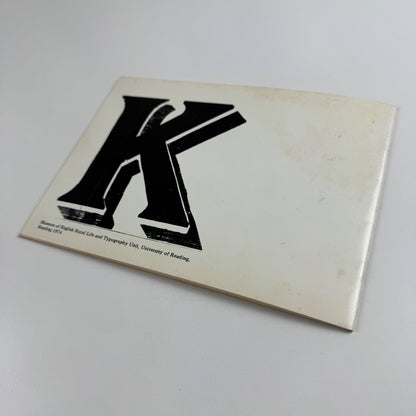 The Kitchin Collection. The work of a late 19th century jobbing printer, and his son | Museum of English Rural Life, 1974