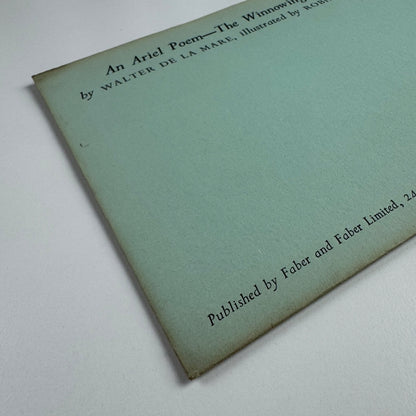 An Ariel Poem - The Winnowing Dream Walter de la Mare illustrated by Robin Jacques 1954 unopened envelope