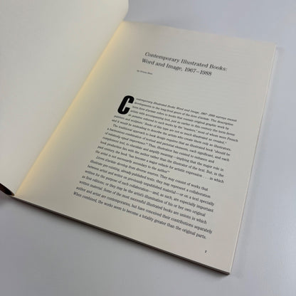 Contemporary illustrated books word and image 1967-1988 Independent Curators Donna Stein