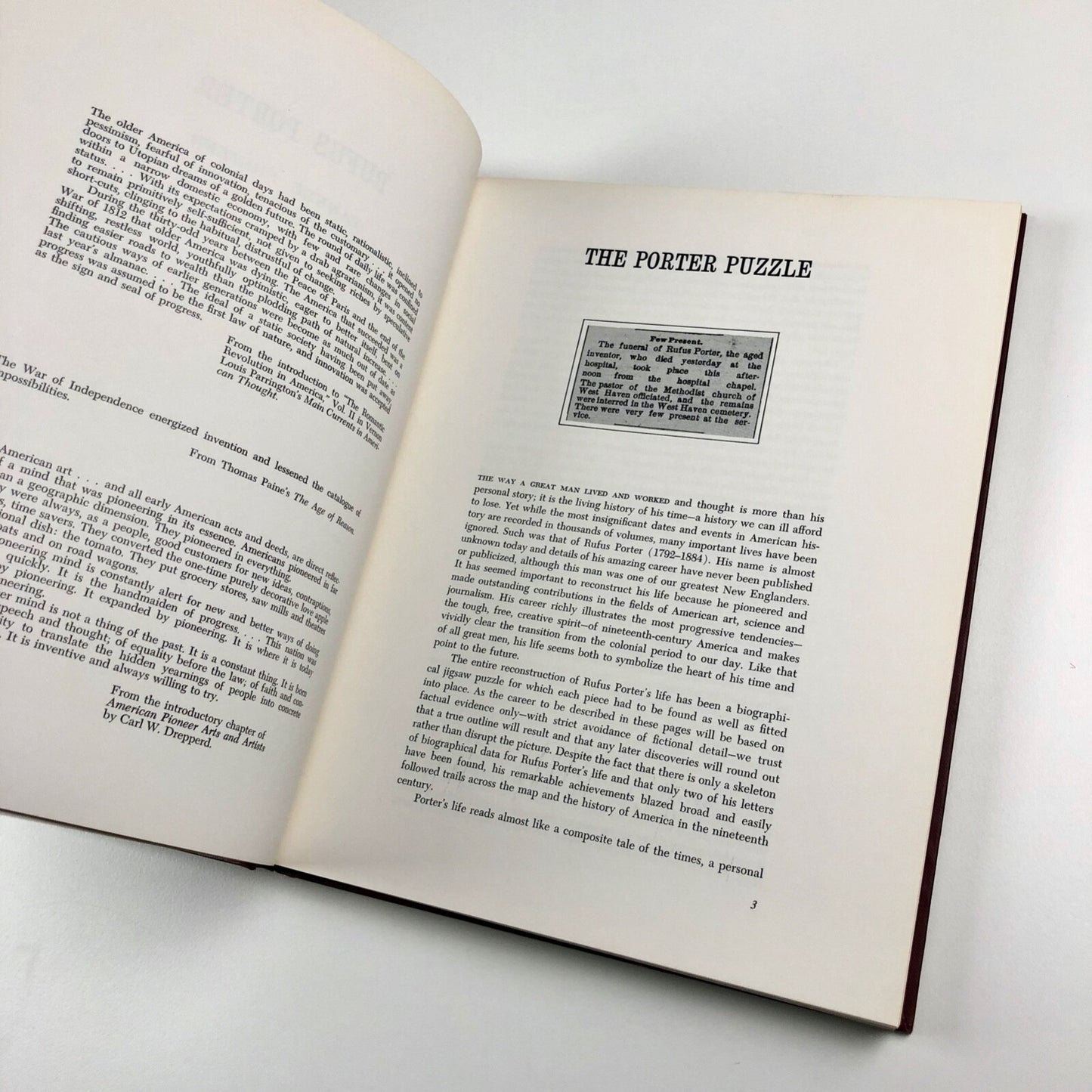 Rufus Porter. Yankee Pioneer by Jean Lipman | Clarkson N. Potter, 1968