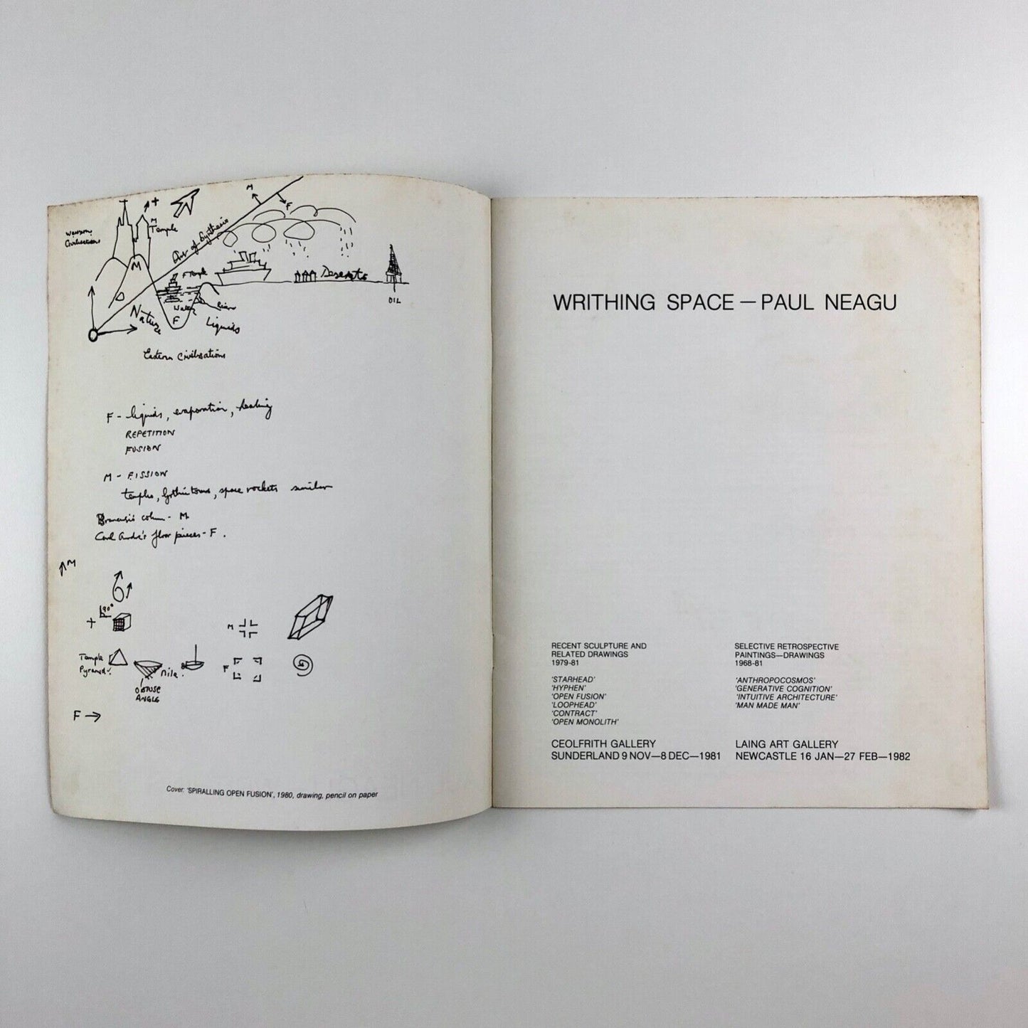 Paul Neagu Writhing Space Ceolfrith Gallery | Laing Art Gallery, 1981/2 inscribed by the artist