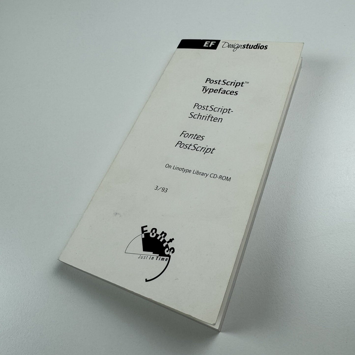 Linotype-Hell | Type overview – PostScript Typefaces for Electronic Publishing, 1993 booklet