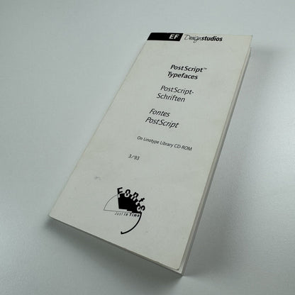 Linotype-Hell | Type overview – PostScript Typefaces for Electronic Publishing, 1993 booklet