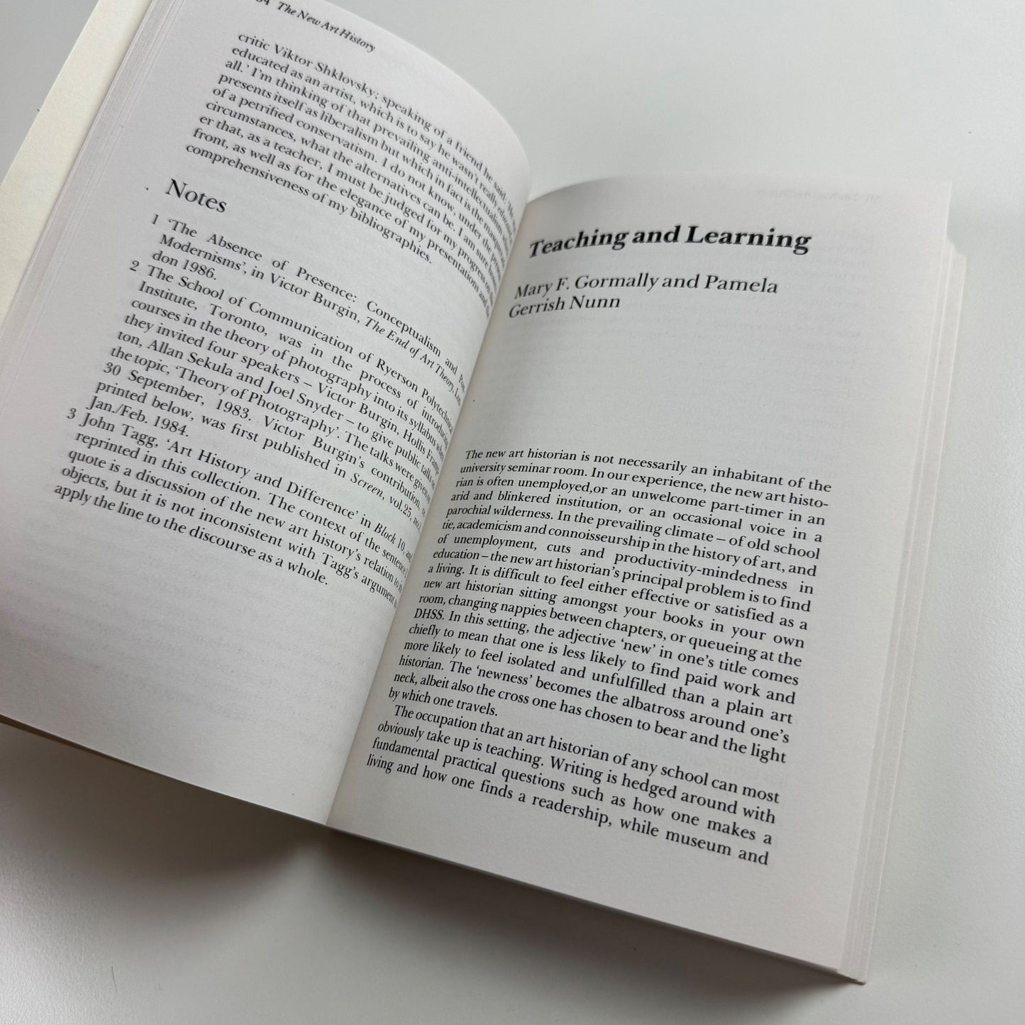 The New Art History edited by A.L. Rees & F. Borzello | Camden Press, 1986