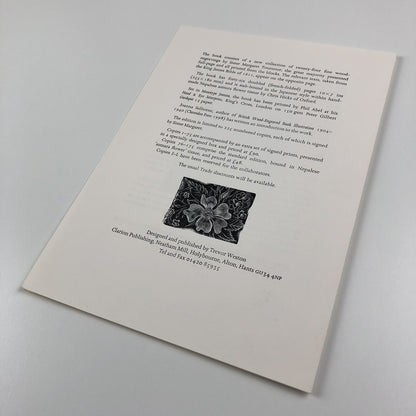 Prospectus – Bible Plants | Wood engravings by Sister Margaret Tournour | Clarion Publishing, 1999