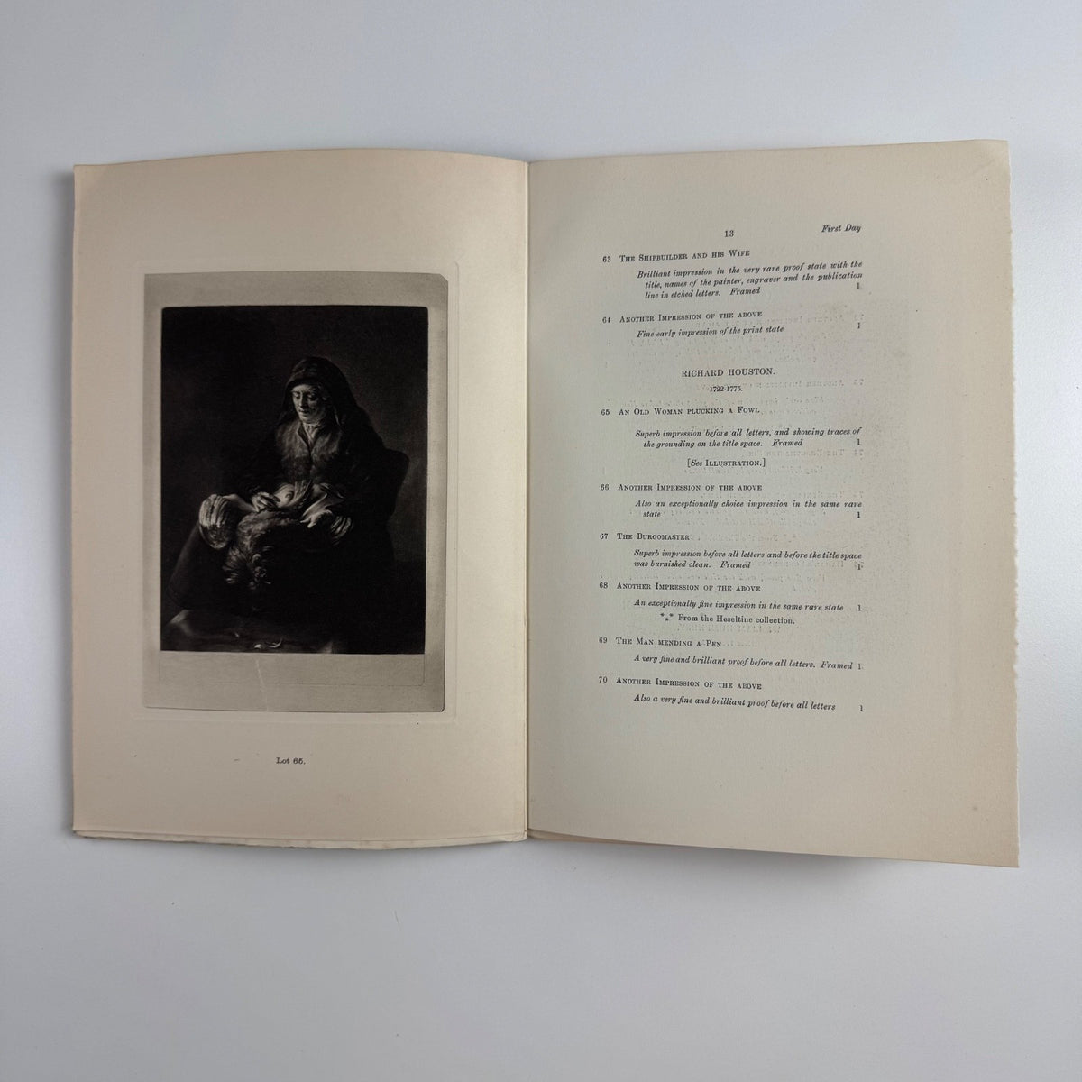 Choice Old Engravings. The Henry William Bruton Collection Sotheby, 1921