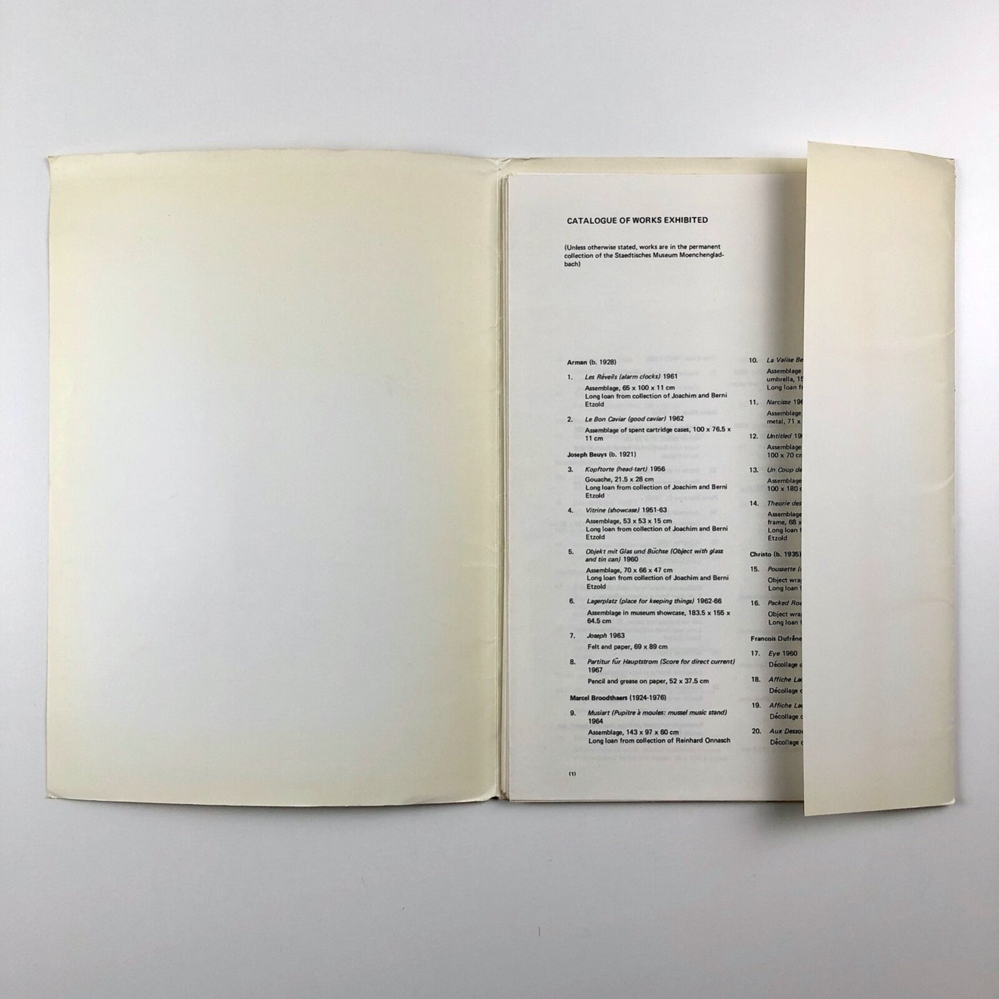 The Avant-Garde in Europe: 1955-70. The Collection of the Staedtisches Museum / Scottish National Gallery of Modern Art