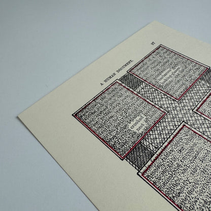 A Humument page 97 'barbarous looking-glasses' by Tom Phillips | The Tetrad Press, 1970