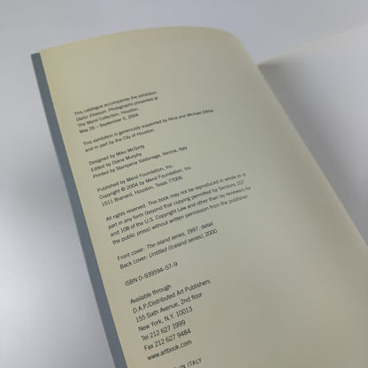 Olafur Eliasson: Photographs by Matthew Drutt | The Menil Collection catalogue, 2004