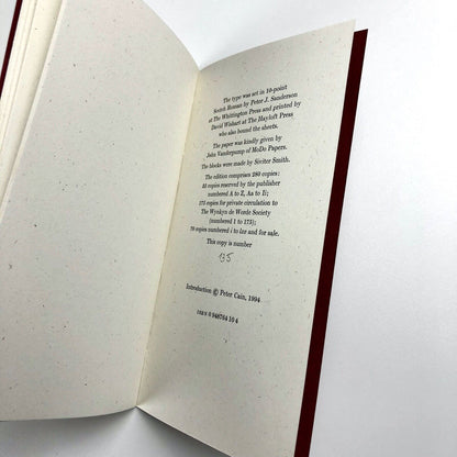 The Printing Trade. Reprinted from Artificiana | Peter Cain | The Hayloft Press, 1994 | Numbered, limited edition