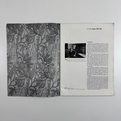 C.F.A. Voysey A Memoir by John Brandon Jones | The Architectural Association, date not given, presumed c. 1957