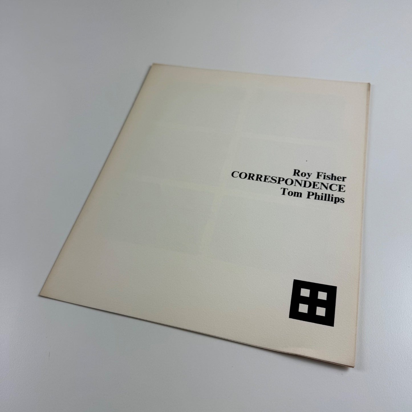 Roy Fisher. Correspondence. Tom Phillips. Tetrad Press, 1970 limited edition signed