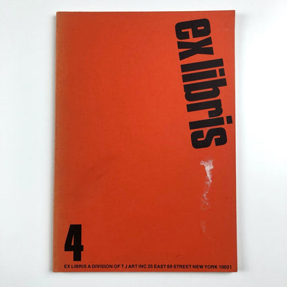 Ex libris 4. Omnium Gatherum | Ex Libris Rare Books 1976