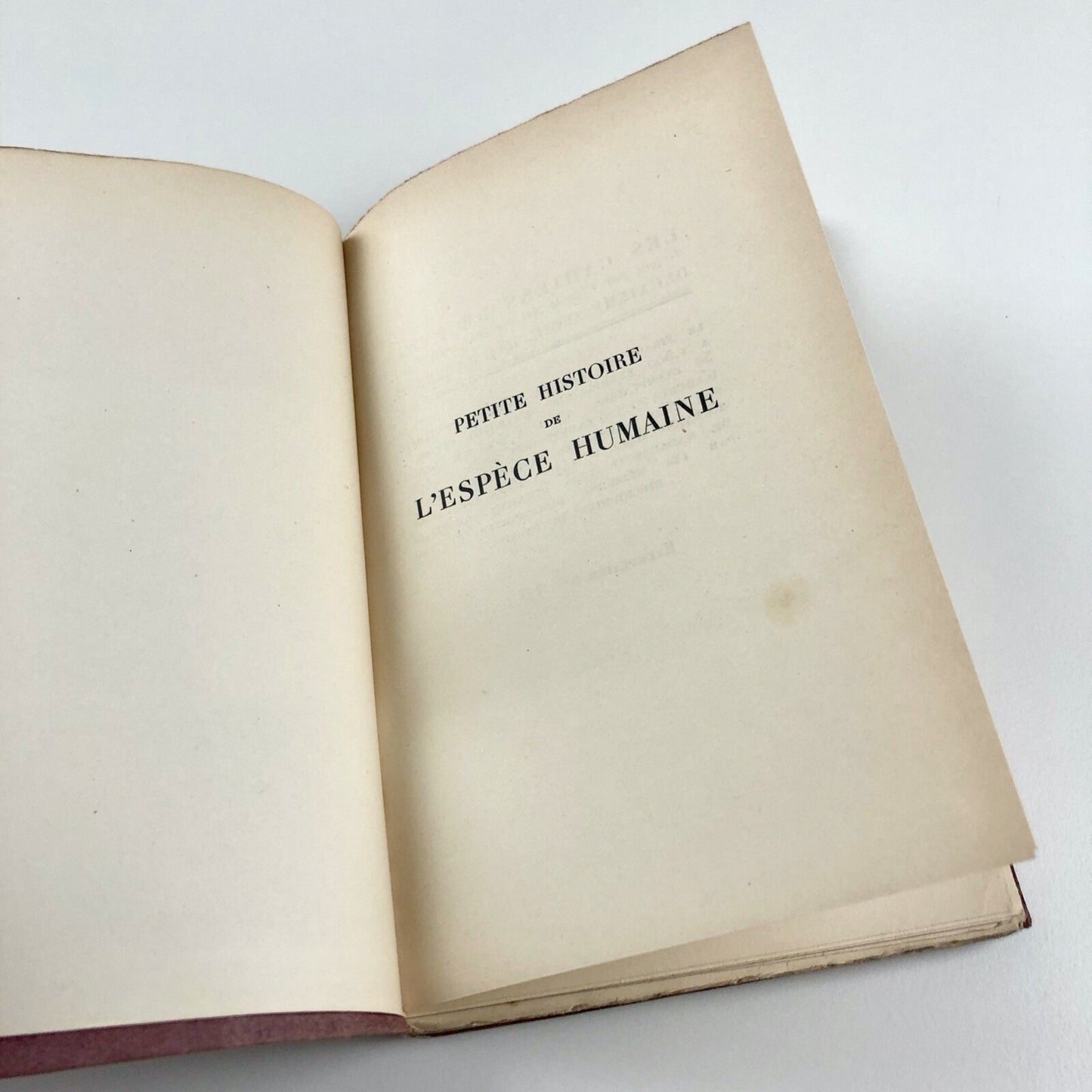 Petite histoire de l’espèce humaine by André Maurois Les Cahiers de Paris, 1937