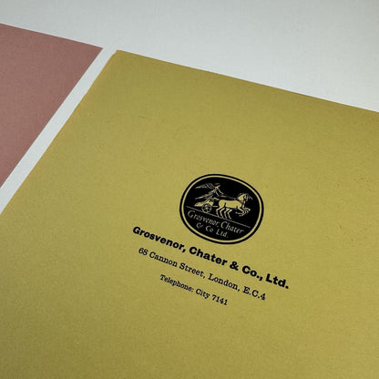 3 x paper samples | Colour Conscious – Grosvenor, Chater & Co Glastonbury 1960s