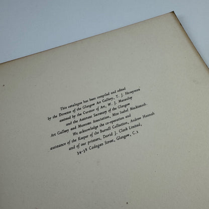 Catalogue of French Paintings | Glasgow Art Gallery, 1953